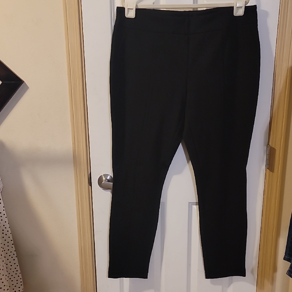 Black Ankle Length Slim Fit Pants